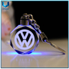 Llavero de cristal con luz LED con logotipo de impresión personalizado, llavero de recuerdo de cristal con logotipo grabado en 3D con caja de regalo 