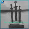 Estatua personalizada con diseño de espada 3D de 17cm, estatua de premio de trofeo de aleación de resina/Zinc para regalo de recuerdo de decoración del hogar con Base