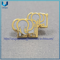 Pernos de solapa de colección personalizados, broche de metal de elefante con esmalte duro transparente