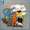 Coleccionista de pines de recuerdo francés de alta calidad personalizado, broche de Metal dorado multicolor surtido de Le Temple Du pin