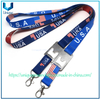 Cordones impresos con bandera estadounidense personalizados con abridor de botellas y correas largas o cortas
