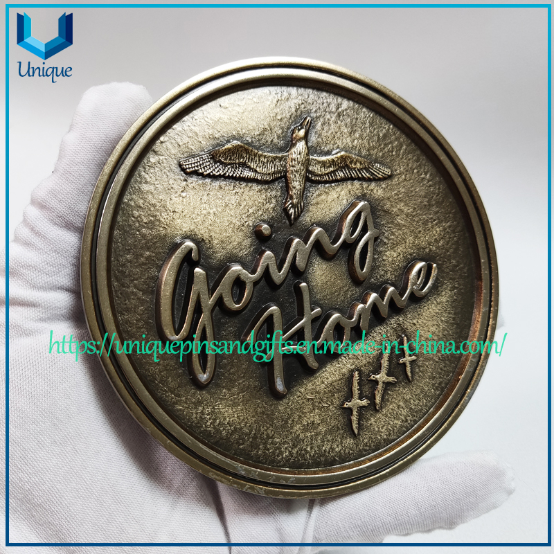 Placas conmemorativas personalizadas para tumbas, marcador de placa conmemorativa para tumbas de metal para exteriores con grabado 3D de 11 cm de diámetro en bronce