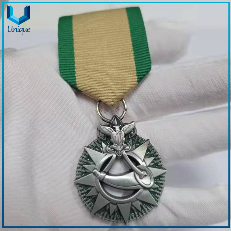 Medalla Martin de Tours personalizada, medalla chapada en cobre antiguo 3D, medalla de bronce militar de alta calidad con cinta y pasador de seguridad 