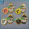 Pin de reloj 3D con solapa giratoria personalizado, broche de metal elegante de la colección Fench Pin, reloj 3D con emblema de coche Raching