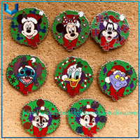 Pin de solapa personalizado de dibujos animados de Mickey de Disney, broche de Metal para uniforme de ropa y gorra de decoración de moda, emblema de Metal con logotipo personalizado de uniforme escolar