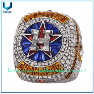Anillo militar personalizado, Anillo campeón de aleación de zinc fundido a presión, Anillo de metal decorado con cristal de Rhystone