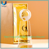 Trofeo de cristal personalizado con parte superior esférica: globo terráqueo, pelota de golf, opciones de forma de gema, base trapezoidal alta, patrones impresos y texto - para premios
