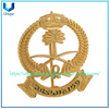 Insignia de policía militar chapada en oro y plata personalizada en dos tonos, insignia de metal de Qatar de los Emiratos Árabes Unidos, alfiler de sombrero 3D, alfiler de cuello, 