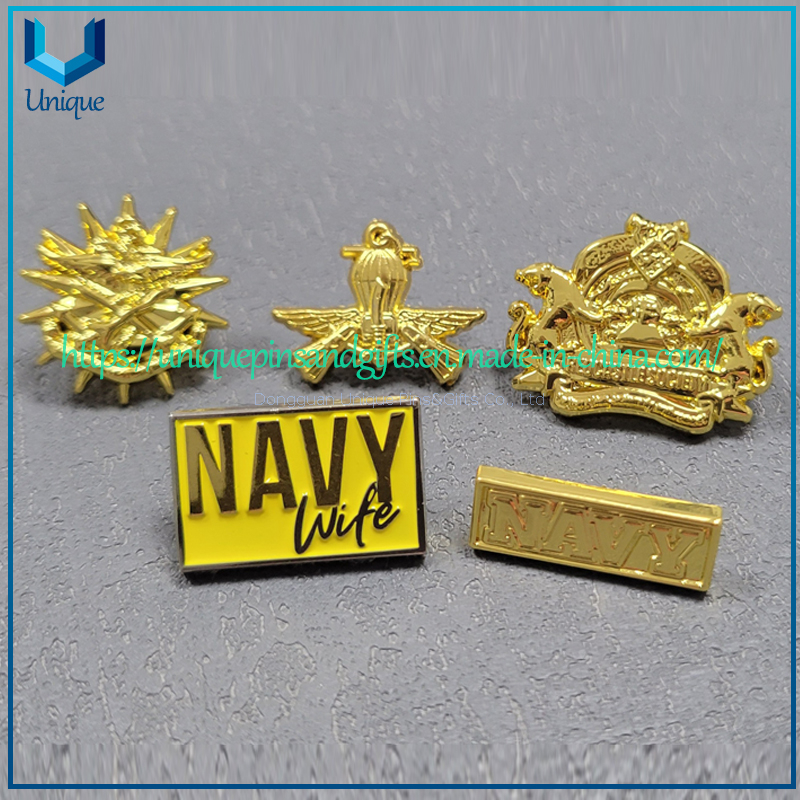 Insignia de medalla de premio de bronce de alta calidad, oro 3D personalizado, Pin de solapa de Metal Elbme del Consejo Mundial Antidrogas de Ecuador