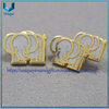 Pernos de solapa de colección personalizados, broche de metal de elefante con esmalte duro transparente