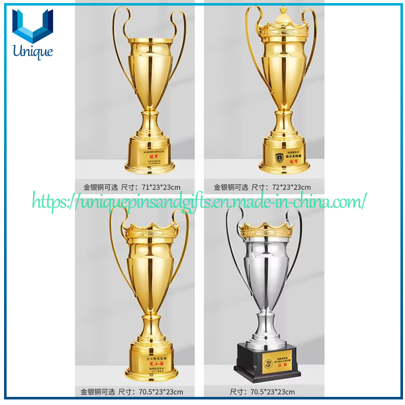 Disponibles Trofeo de Metal en oro, plata, Cobre con Logo Grabado, Copas Trofeo Medalla de Premio