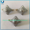 Alfiler de cuello militar personalizado de alta calidad, Bronce, oro y plata, alfiler de solapa de gorra, broche de Metal para uniforme militar