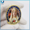 Pin de solapa personalizado de la escuela de Guatemala, broche de metal de recuerdo de oro 3D Sedes Sapientiae con epoxi con pin de seguridad de tapa plana