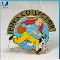 Custom Pin's Collection SOuvenir Metal Lapel Pin, Boutique francesa de pins