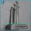 Estatua personalizada con diseño de espada 3D de 17cm, estatua de premio de trofeo de aleación de resina/Zinc para regalo de recuerdo de decoración del hogar con Base