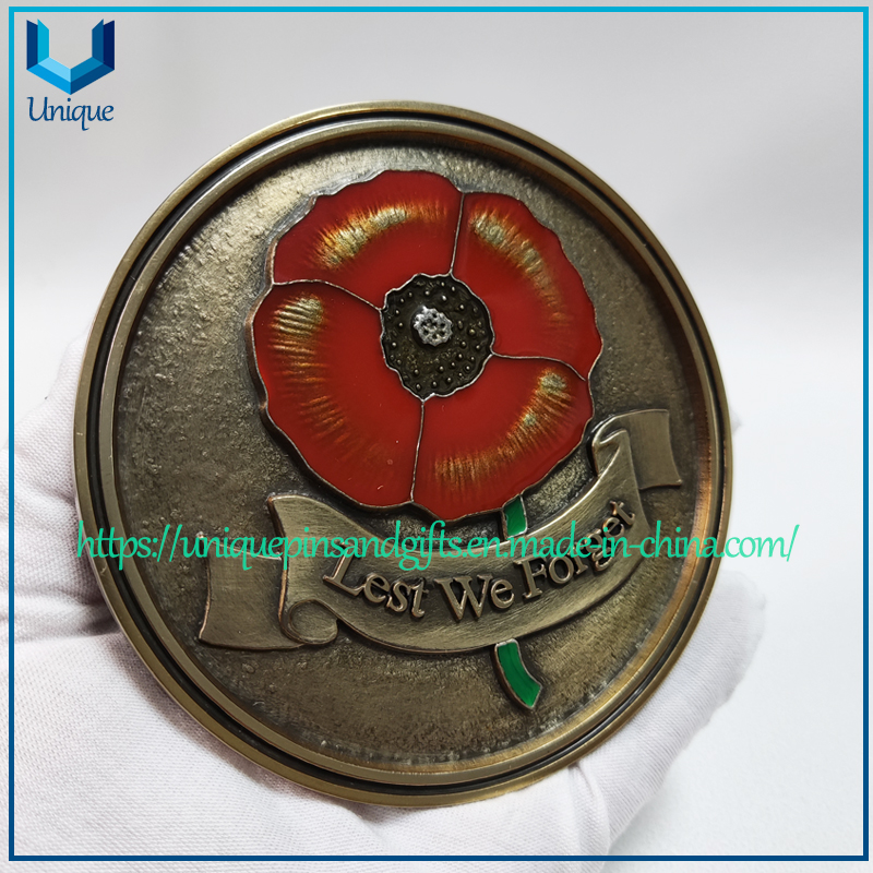 Placas conmemorativas personalizadas para tumbas, marcador de placa conmemorativa para tumbas de metal para exteriores con grabado 3D de 11 cm de diámetro en bronce