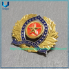 Emblema de policía militar personalizado, insignia de metal de Brasil chapado en dos tonos dorado y plateado, broche de Metal de bronce troquelado