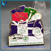 Pin de solapa de Lacoste Roland Crros del boutique de pins, insignia de metal de encargo de los pernos de la historieta