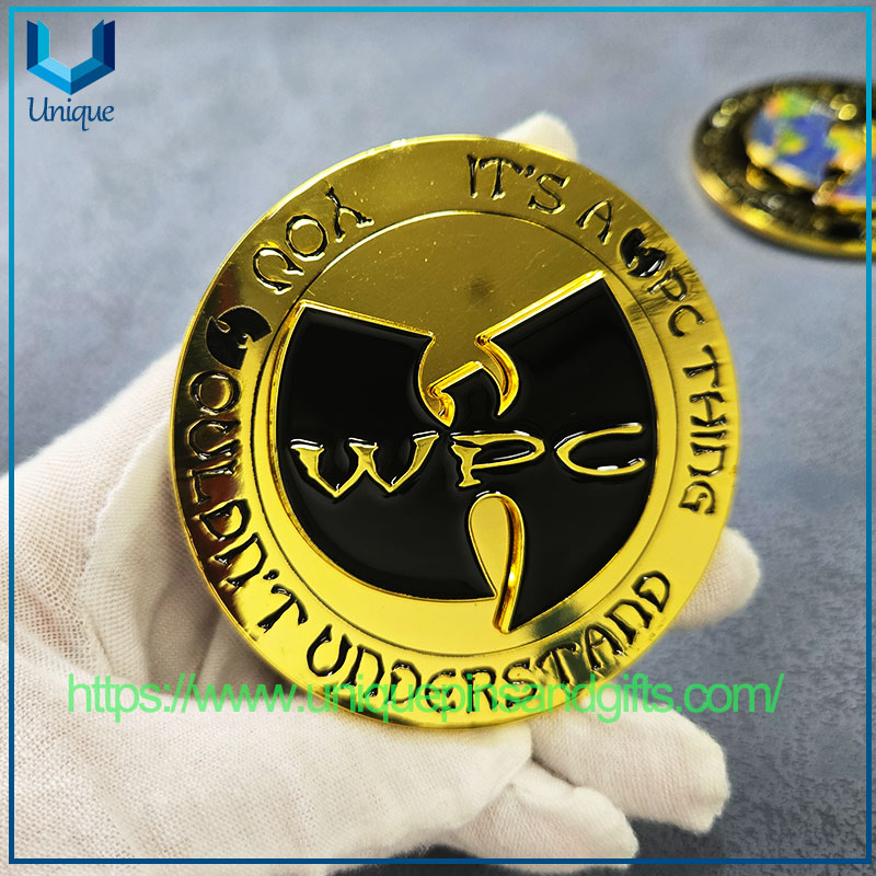 3D Zinc Aley Challenge Coin Metal WPC WPC Conmemorada Moneda Spinner Coin (8) 