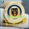 Logotipo de diseño personalizado Escuela de metal de esmalte suave Insignia de alfiler con epoxi