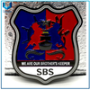 Fábrica de monedas de desafío, moneda de diseño personalizado, moneda SBS, moneda militar en 3D en esmalte suave, moneda de la policía, moneda de la medalla en níquel negro