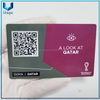Tarjeta Cutsom Metal con impresión de código QR, tarjeta personalizada