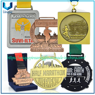  Personalizado 3D Metal dorado Lucha libre Bicicleta Ciclismo Natación Judo Karate Bicicleta Correr Fútbol Carreras Fútbol Finalizador Triatlón Maratón Medalla deportiva