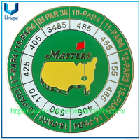 Nuevo Scorecard Marcador de bola de Golf Master's Tournament Scorecard marcador de pelota