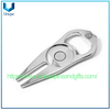 Spot-on Golf Green Fork Metal Ball Fork, abridor de botellas Marcador de pelotas de golf Herramienta de césped de golf para regalo de golf