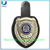 Insignia de metal de policía personalizada de alta calidad con soporte de cuero de vaca para la policía de Bangladesh
