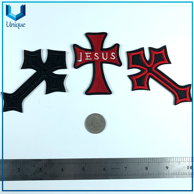 Patch de bordado personalizado para la ropa, palo en la insignia de bordado para accesorios de ropa, logotipo de bordado completo