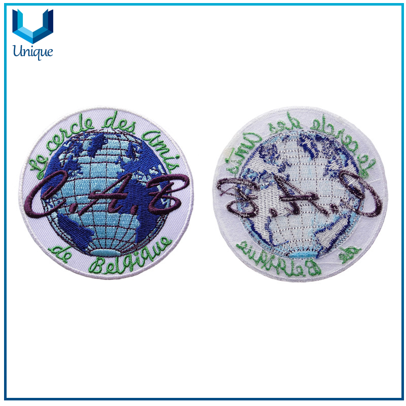 Personalice el parche de bordado del estilo de la cámara, etiqueta de bordado completo para accesorios de ropa, etiqueta tejida para ropa