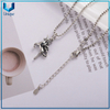 Colgante de collar de plateado de plata 925 de alta calidad 925, fábrica al por mayor de oro rodio de oro 925 colgante de plata collar