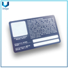 Fábrica Personalice la tarjeta de membresía de plástico, tarjeta de visita de plástico, tarjeta de invitación barata, tarjeta VIP