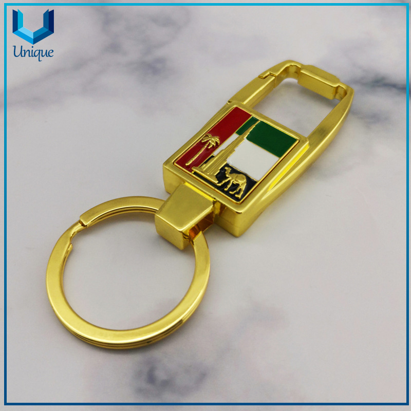Llavero al por mayor del coche del esmalte del metal de la fábrica, el llavero de la llave de la alta calidad del coche