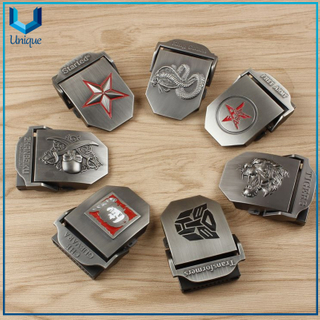 Personalizar Diseño Hebilla de metal, Accesorios de Moda Marca de Coche / Logotipo de la empresa / Logotipo de escuela Hebilla de cinturón de metal para regalos promocionales