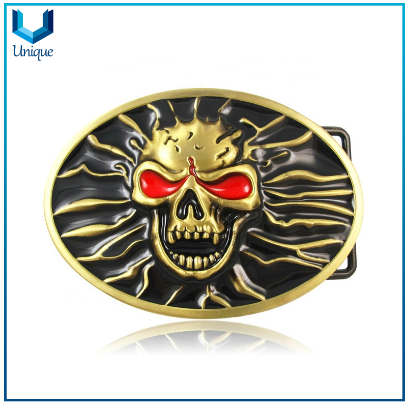 Moda Nueva hebilla de metal 3D, hebilla de cinturón de pintura de esmalte suave de aleación de zinc, diseño de diseño de diseño, boda, boda, hebilla táctica de la escuela