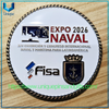Monedas conmemorativas de metal 3D de alta calidad con diseño personalizado, monedas navales EXPO 2026 NAVAL FISA