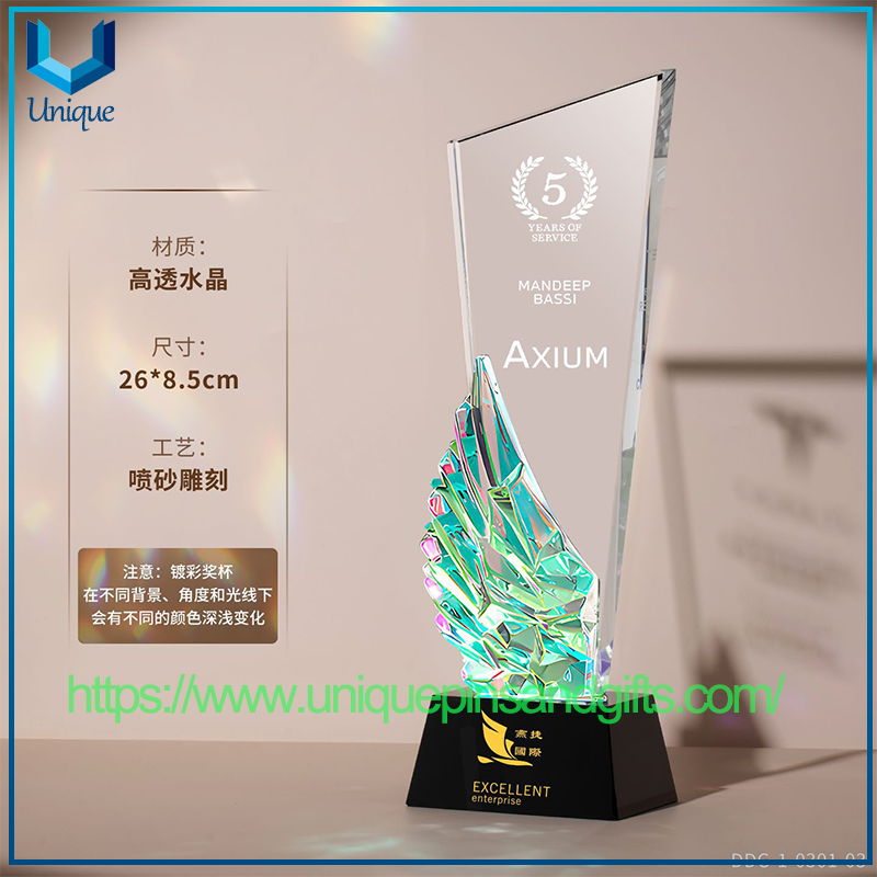 Trofeos de cristal K9 personalizados, trofeo de cristal para empleados destacados, trofeo Elite de ventas, excelente trofeo de diseñador