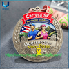Diseño personalizado de un solo lado 3D +UV+Esmalte Puerto Rico Ven Rose Running Medal