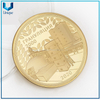 Moneda de espejo de desafío de oro de forma redonda de alta calidad con diseño personalizado al por mayor