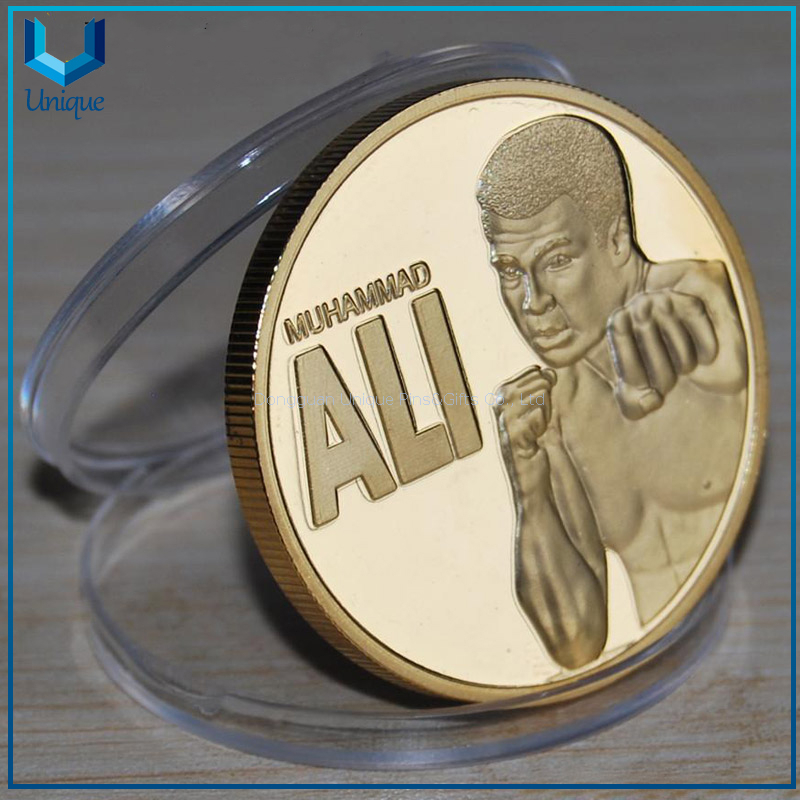 Proveedor de monedas de desafío Medalla de oro personalizada Moneda de espejo de oro redondo Precio bajo