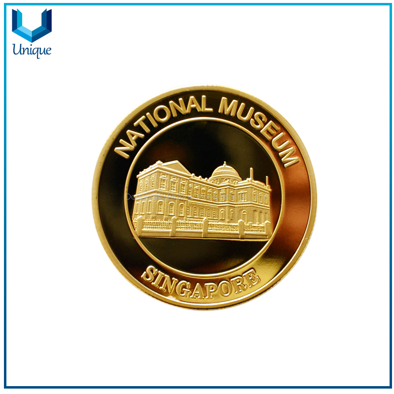 Espejo plateado en oro y plata como monedas de espejo de plata de forma redonda 