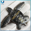 Moneda de tortuga Shellback 3D personalizada, moneda de desafío conmemorativa de estilo de moda de níquel negro para regalos de recuerdo