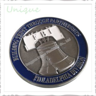 Personalice su propio diseño de moneda de desafío 3D para recuerdo del ejército de la policía militar