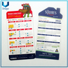 Calendario magnético personalizado con láminas de lágrimas Etiqueta engomada del refrigerador
