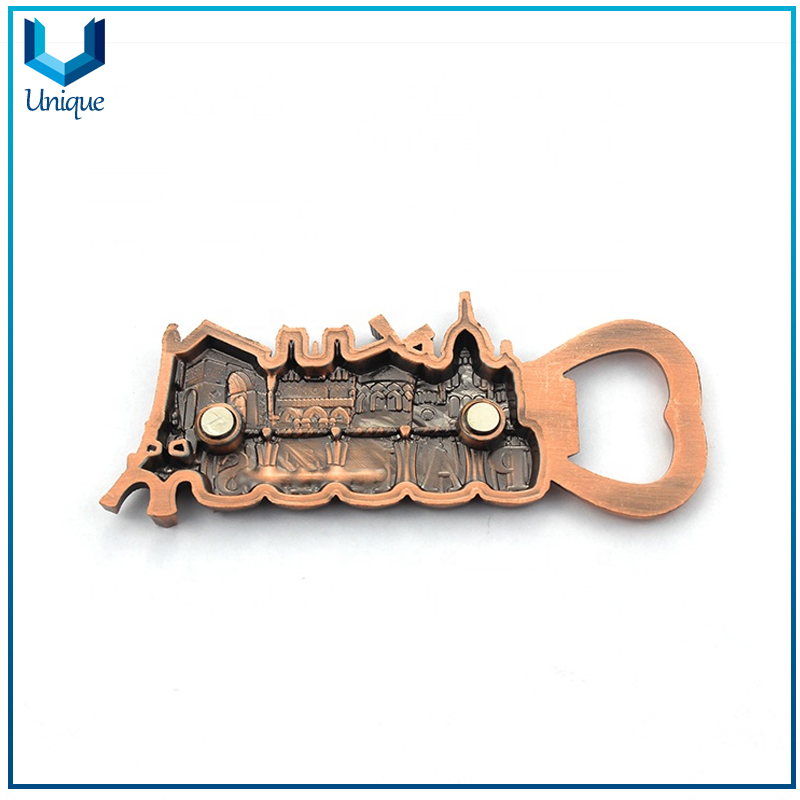 Recuerdos turísticos Unique Bove Bottle APENSIÓN Frigorífico Imán para Frigorífico Roma Italia Esmalte de metal Embalaje Botella Imán