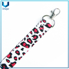 Poliéster Personalizado Keychain Lanyard Badge Holder con el logotipo Impresión de cordón promocional