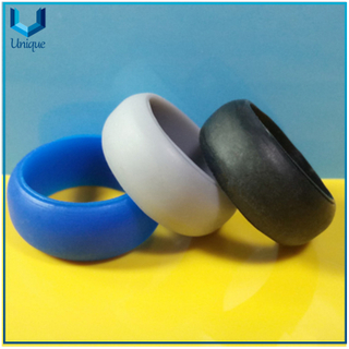 Anillo de silicona Pulgar de boda de silicona suave de grado médico nuevos diseños con varios tamaños y colores para anillos de silicona