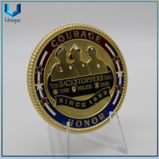Proveedor de monedas Medalla de oro Rocket Moneda de espejo de oro redonda